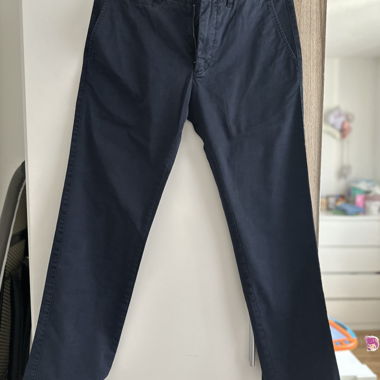 Pantalons chino bleu marine