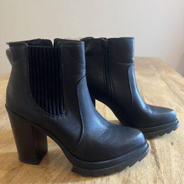 Black Catwalk Booties