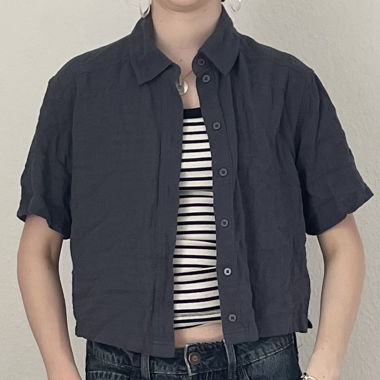 Blue Bershka Shirt