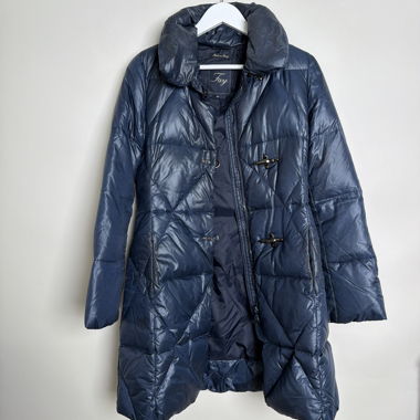 Fay navy puffer coat XS