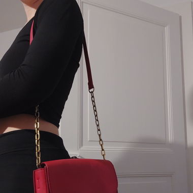Sac de soirée, rouge