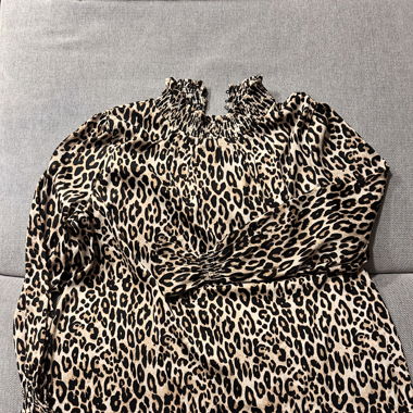 Leo Print Bluse