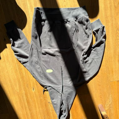 Grey hooded sweatshirt