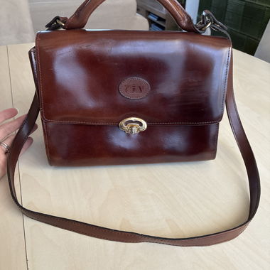 Sac en cuir vintage de Waldes Spain env. années 80