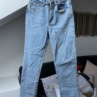 Jean taille haute délavé clair Cotton On