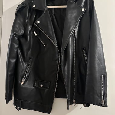 Black Faux Leather Jacket