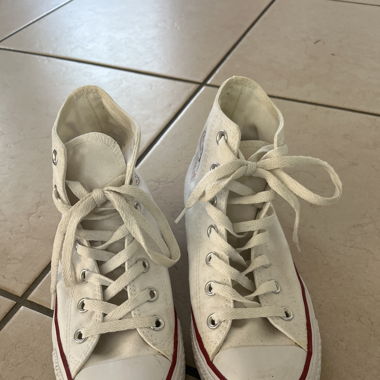 Converse haute blanche 