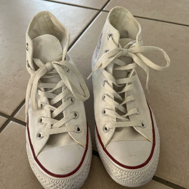 Converse haute blanche 