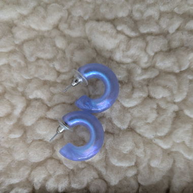 Sparkly blue earrings