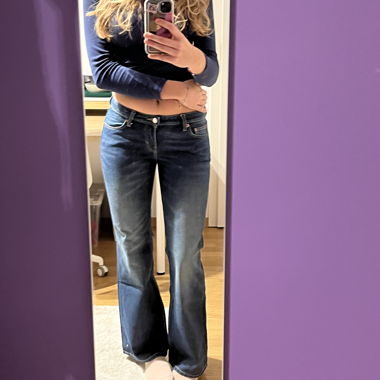 Jeans flare vintage sbiadito