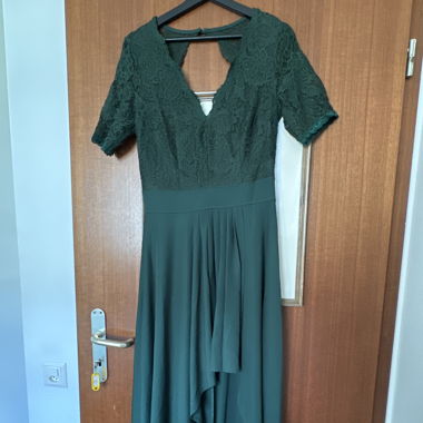 Robe de cérémonie vert sapin