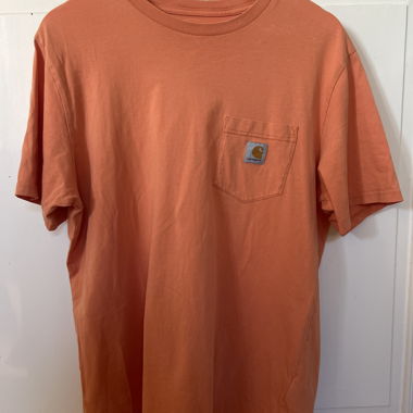 T-shirt orange Carhartt avec poche