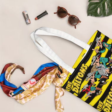 Les Dalton sac tot bag tissu 