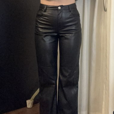 Fake Leder Hose