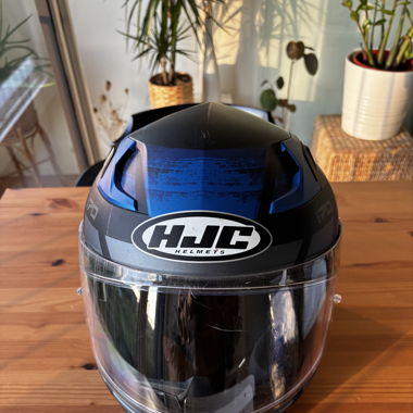 HJC Motorradhelm blau