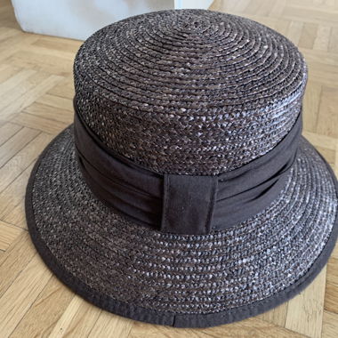 Chapeau en paille Seeberger marron