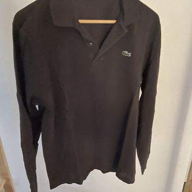 Lacoste Brown Long-Sleeve Polo