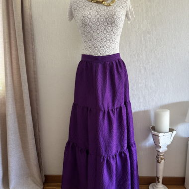 Gonna lunga viola ZARA stile boho
