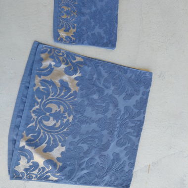 Blaue Badetuch & Handtuch 2er-Set