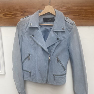 Light Blue Suede Jacket