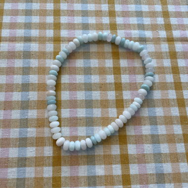 Pastel bead bracelet made of stones