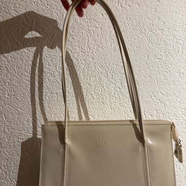 Cream vintage 90s shoulder bag 