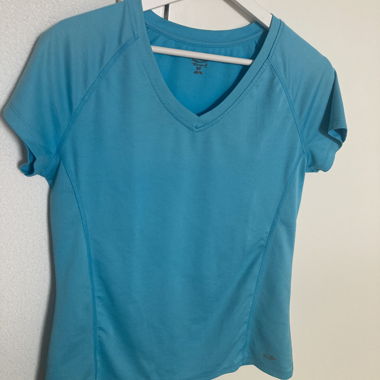 Turquoise sports T-shirt 