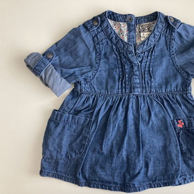 Süsses Jeanskleidchen / Blusenkleid, Gr. 62 