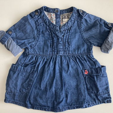 Süsses Jeanskleidchen / Blusenkleid, Gr. 62 