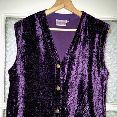 Vintage Velvet Vest