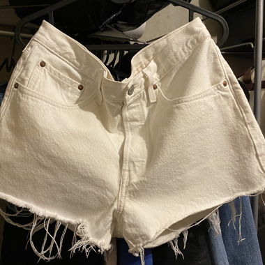 Short di jeans bianchi Levi's