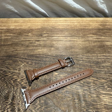Bracelet Apple Watch 52cm - similicuir marron