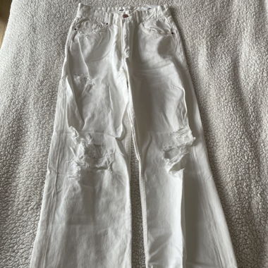 white jeans '90s wide 