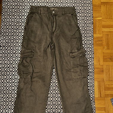 Bershka Cargo Straight Leg Pants