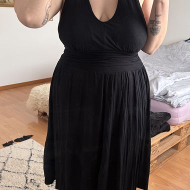 RAINBOW black halterneck dress size 42