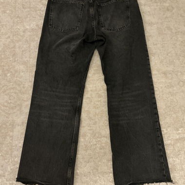 Jeans neri a vita bassa