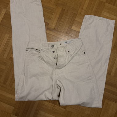 Zara White Jeans