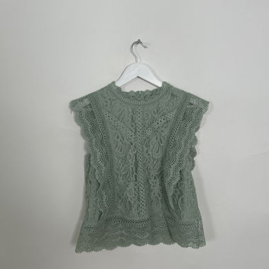 Top senza maniche in pizzo