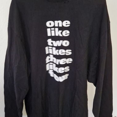 Balenciaga "One Like" Distressed Longsleeve