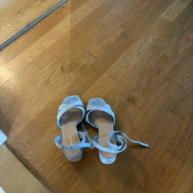 Light Blue Heeled Sandals