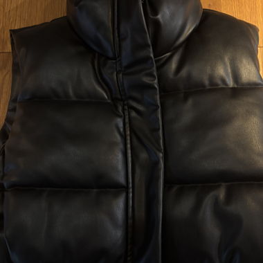 Black Zara Leather Vest