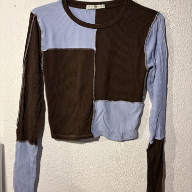 Patchwork Langarmshirt
