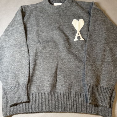 AMI Paris Strickpullover Grau