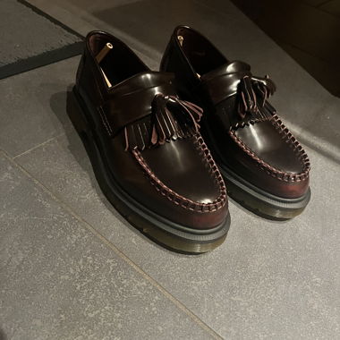 Adrian Arcadia Cherry Red loafer Dr. Martens