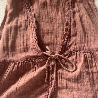 Top smanicato Pull&Bear in garza rosa