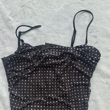 Haut corset à paillettes 