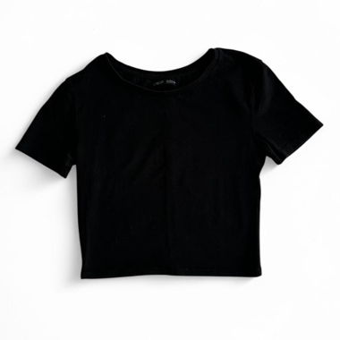 zara black baby tee