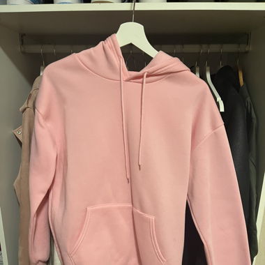 sweat à capuche rose