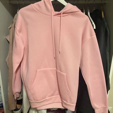 sweat à capuche rose