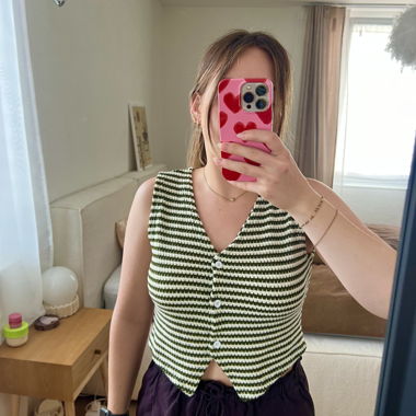 Striped Knit Top